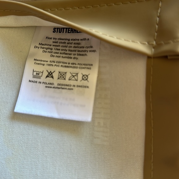 Stutterheim Designer Stockholm Lightweight Raincoat in XXS women’s - Picture 3 of 8